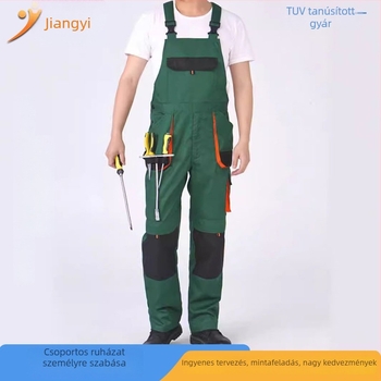 Gépjavító overál – szennyeződésálló és fertőtlenítő, pamut-poliészter keverék anyagból, gyárüzemi műhelyhez, nyári használatra