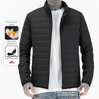 Pamut dzseki imitációs selyem-pamut töltéssel, Chenille anyag Spandex-szel, ultra rövid hossz, álló gallér