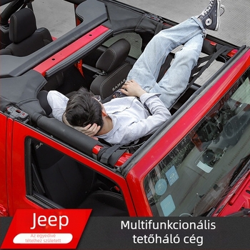JK/JL Wrangler tetőszigetelő háló zseb-hammakkal – Lágy tető módosító alkatrész, testreszabható