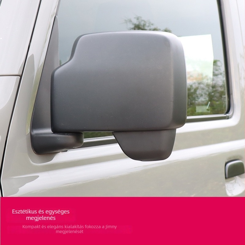 Ötajtós Jimnyhez készült módosított hátsó tükör bal oldali holttér-tükrrel és széles látómezővel