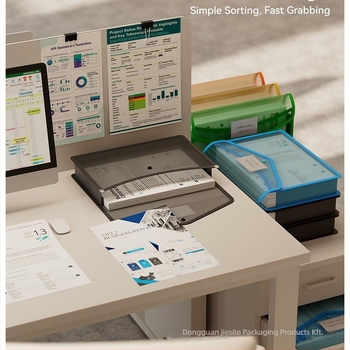 Műanyag átlátszó dokumentumtáska csattos zárással, osztó nélkül, nagy kapacitású (Műanyag; Átlátszó; Csattos zárás; Osztó nélkül; Nagy kapacitás)