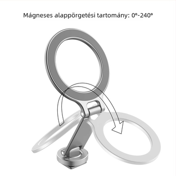 Összecsukható mágneses telefontartó cold shoe-val, kompatibilis a DJI Action 5 Pro/4/3 sportkamerákkal