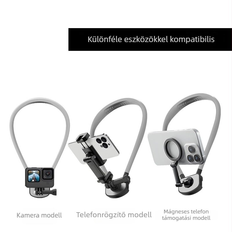 Mellkasi szilikon öv sportkamerához és mágneses telefontartó, gyors kioldás