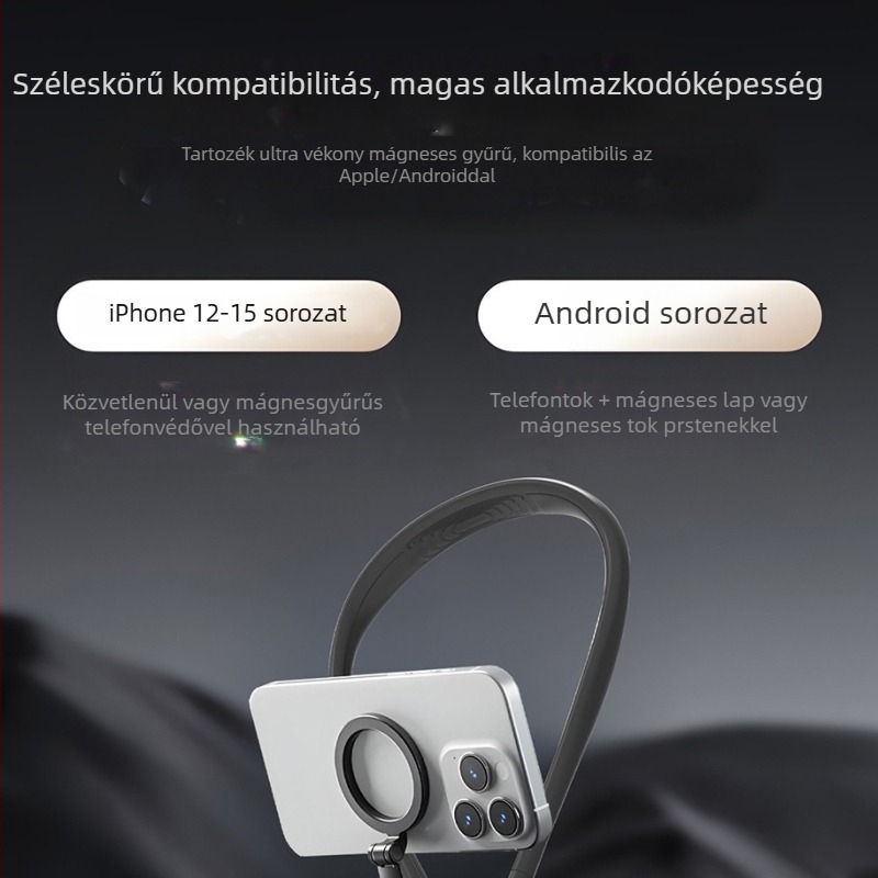 Mellkasi szilikon öv sportkamerához és mágneses telefontartó, gyors kioldás