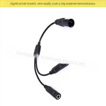 XLR fejhallgató osztó kábel, 1-2, 6,3/5,2 mm női csatlakozók, PJ-055, Xinchang