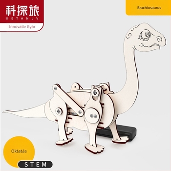 Fából készült Tudomány és Technológia DIY készlet — elektromos, többfunkciós, 7–14 éveseknek