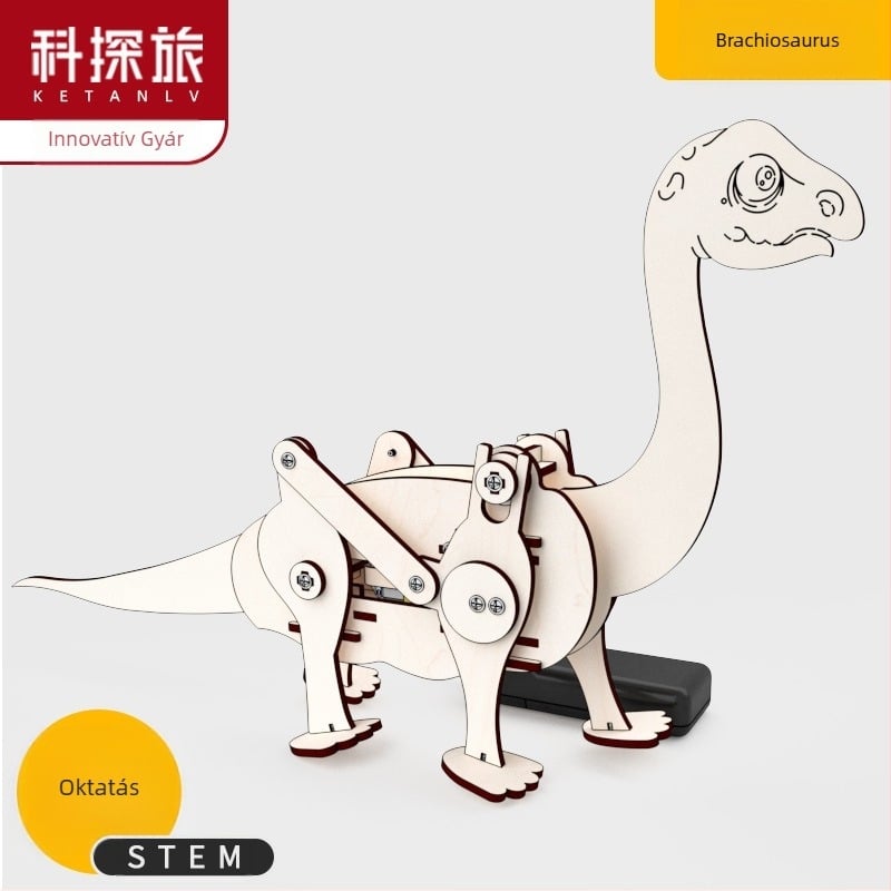 Fából készült Tudomány és Technológia DIY készlet — elektromos, többfunkciós, 7–14 éveseknek