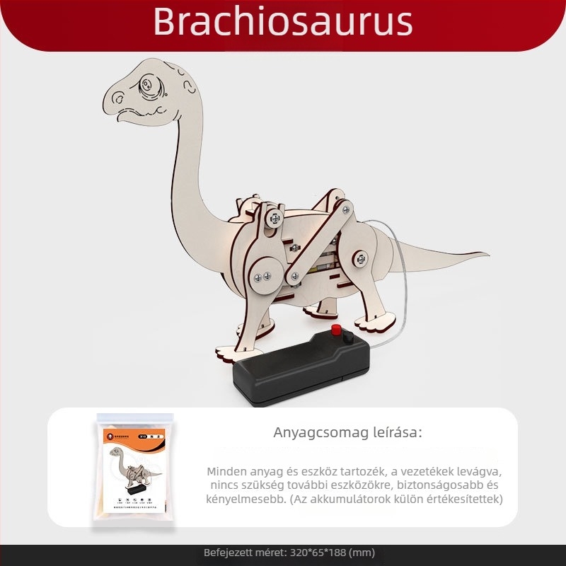 Fából készült Tudomány és Technológia DIY készlet — elektromos, többfunkciós, 7–14 éveseknek