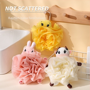 Bathable fürdőgolyó kacsa dizájnnal, puha és tartós, PE+polietilén hálóval