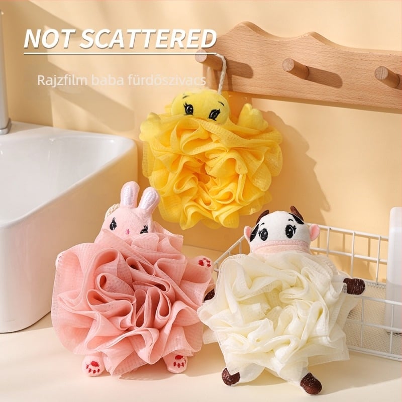 Bathable fürdőgolyó kacsa dizájnnal, puha és tartós, PE+polietilén hálóval