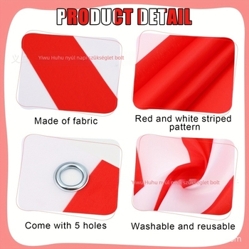 Speciális formájú zászló rendezvényekhez — poliészter, cirkusz motívum, helyszín-elrendezési rekvizit, márka Tiger tiger rabbit