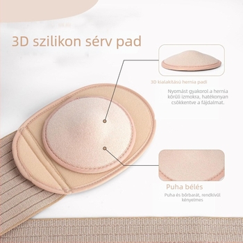 Felnőtt köldöksérv öv, lélegző hasi támasztó öv a sérv rögzítéséhez, modell SQDC-I, anyag poliészter, márka Shengrui Xikang