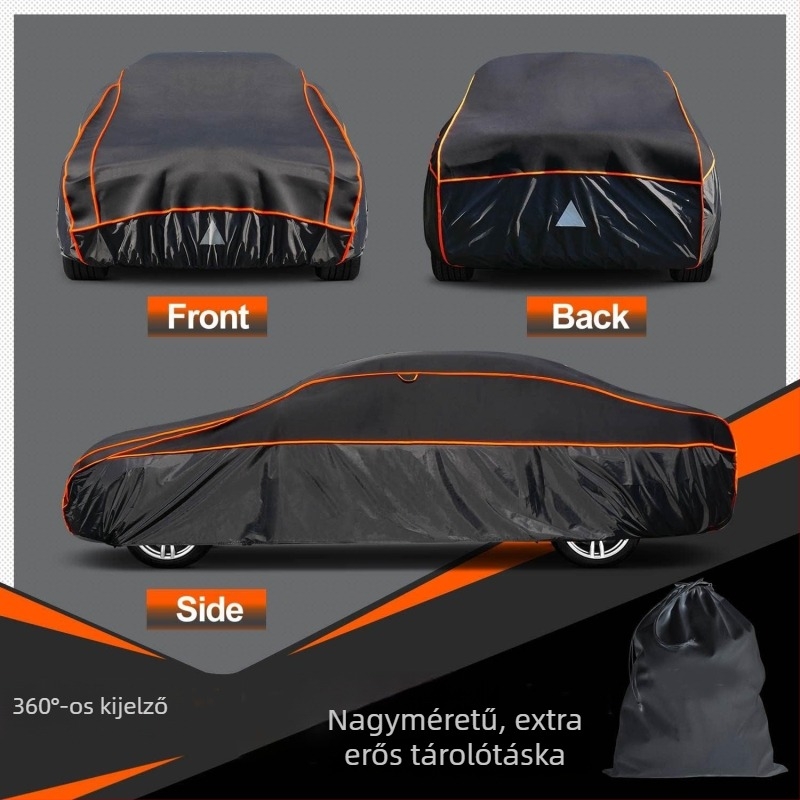 Minden évszakos autóponyva UV-védelemmel és hőszigeteléssel, univerzális sedan, SUV és pickuphoz, 5 kg, termékkód Hl-fbb-005