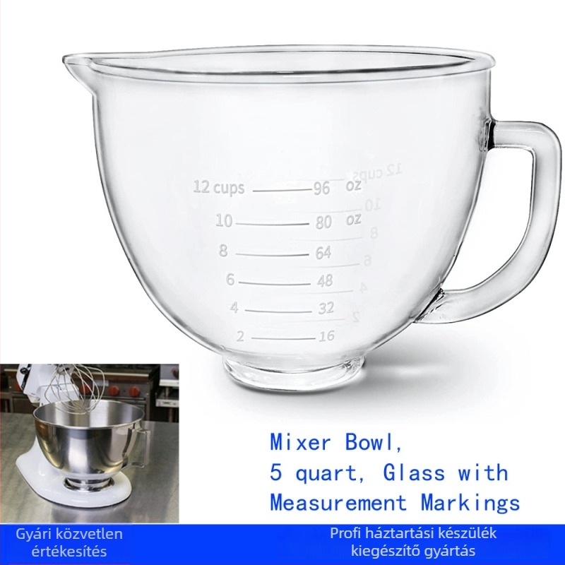 Üveg keverőtál mérőskálával KitchenAid keverőgéphez HM-K40