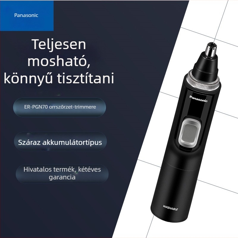 Panasonic ER-PGN70 Orrszőr-trimmer - Akkumulátoros működés, Vízálló, Teljesen mosható