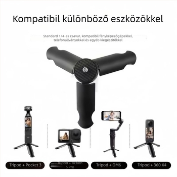 Hordozható állvány DJI Osmo Pocket 3/2-hoz gimballal • 3 részes • 3D PTZ • Modell 20114 • Tömeg 50