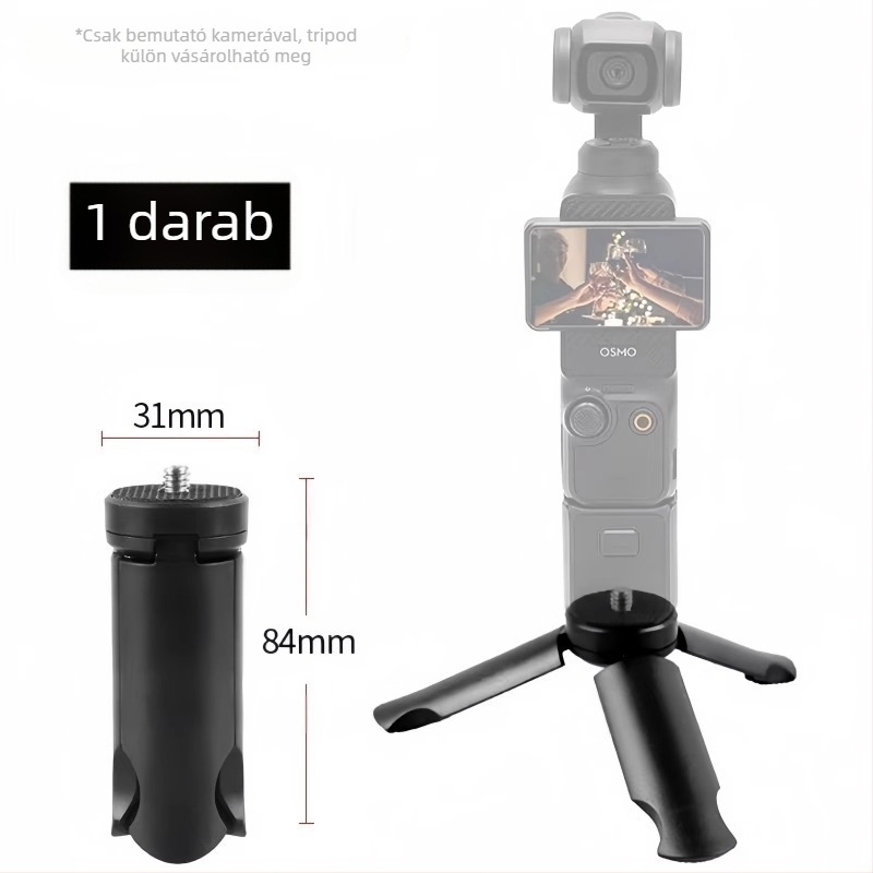 Hordozható állvány DJI Osmo Pocket 3/2-hoz gimballal • 3 részes • 3D PTZ • Modell 20114 • Tömeg 50