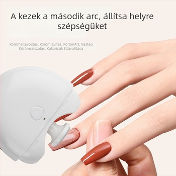 Elektromos körömcsiszoló, hordozható manikűr eszköz, modell H-2405, műanyag, 110 g