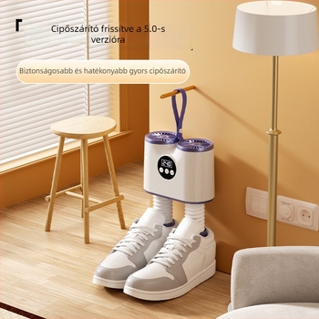 HXQ-2502 cipőszárító, 220V, 150W, 50Hz, hordozható intelligens időzítővel, dezodorizáló és sterilizáló