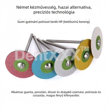 Fogászati gyémánt polírozó kerék, kerámia-kötésű gyémánt, gumi kerék, magas fény