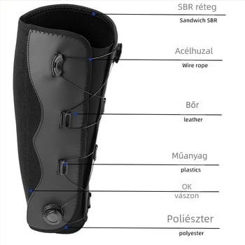 Vádli kompressziós védő, állítható gombbal – kosárlabdázáshoz és futáshoz