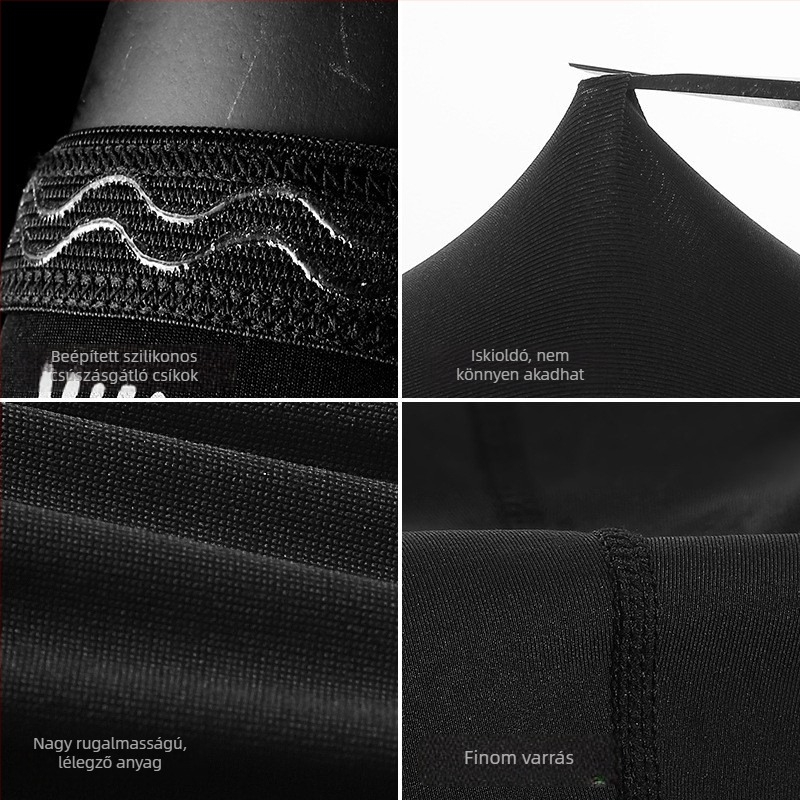 KAIIWIN Sport térdvédők – 85% nylon / 15% spandex, felnőtt, kosár- és futballhoz, csúszásmentes szilikon