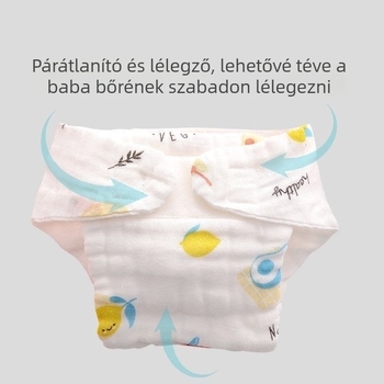 All-in-One mosható babapelenka pamut géz anyaggal, termék kód Xx826707037205, 3–8 éveseknek, 2022 nyarán jelent meg