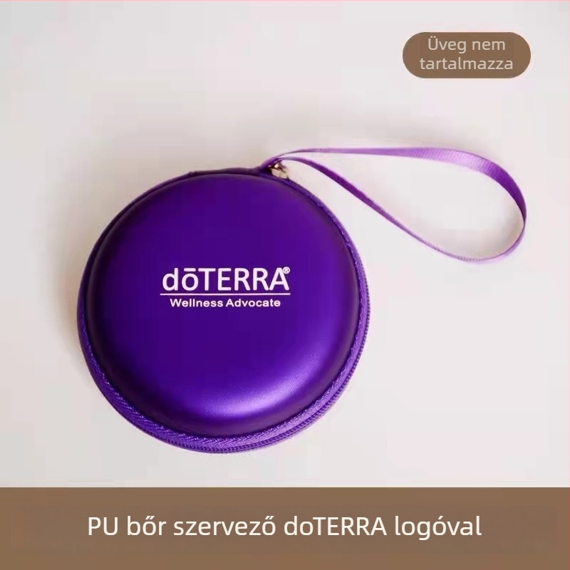 10 rekeszes PU anyagú esszenciális olaj tároló táska, vízálló, ultra könnyű, kibővülő
