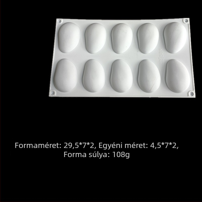 Szilikon süteményforma, szabálytalan alak, modern minimál stílus, 2024-ben debütált
