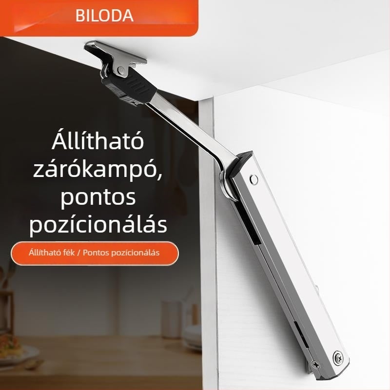 Szekrényajtó hidraulikus rúd flip-up ajtókhoz, modell G68, hidegen hengerelt acél, modern minimalist stílus