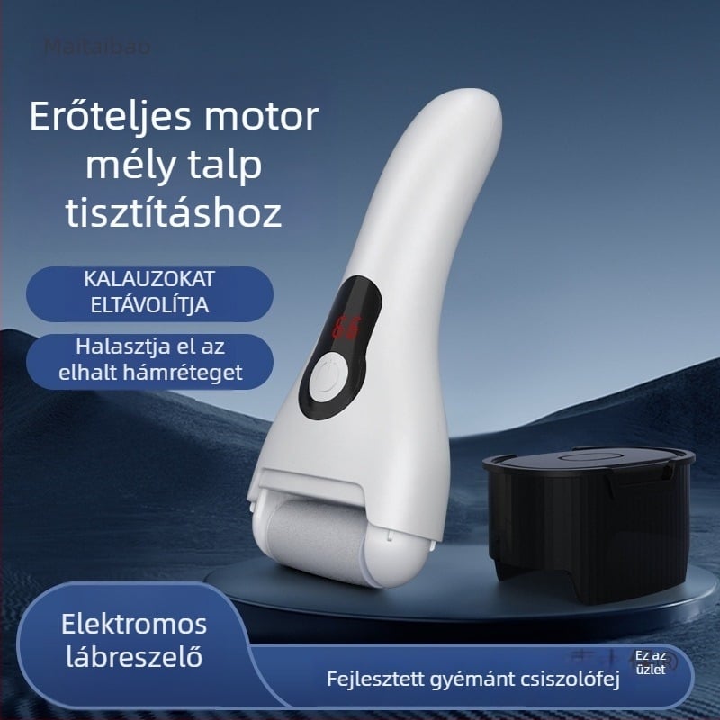 Elektromos lábápoló pedikűr gép – automatikus lábápolás, eltávolítja a halott bőrt és tyúkszemet; Márka Exploration Still, Modell AL757458886288, Termék Makit