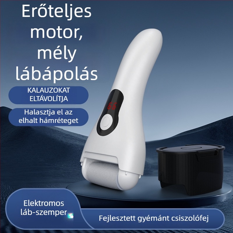 Elektromos lábápoló pedikűr gép – automatikus lábápolás, eltávolítja a halott bőrt és tyúkszemet; Márka Exploration Still, Modell AL757458886288, Termék Makit
