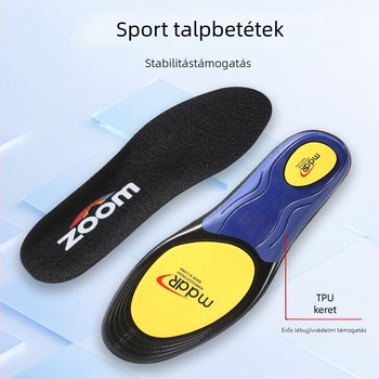 Íves támogató sporttalp – anti-torziós, magas rugalmasságú ütéscsillapítás, légáteresztő és izzadságot felszívó (Model 5200, teljes talpbetét)