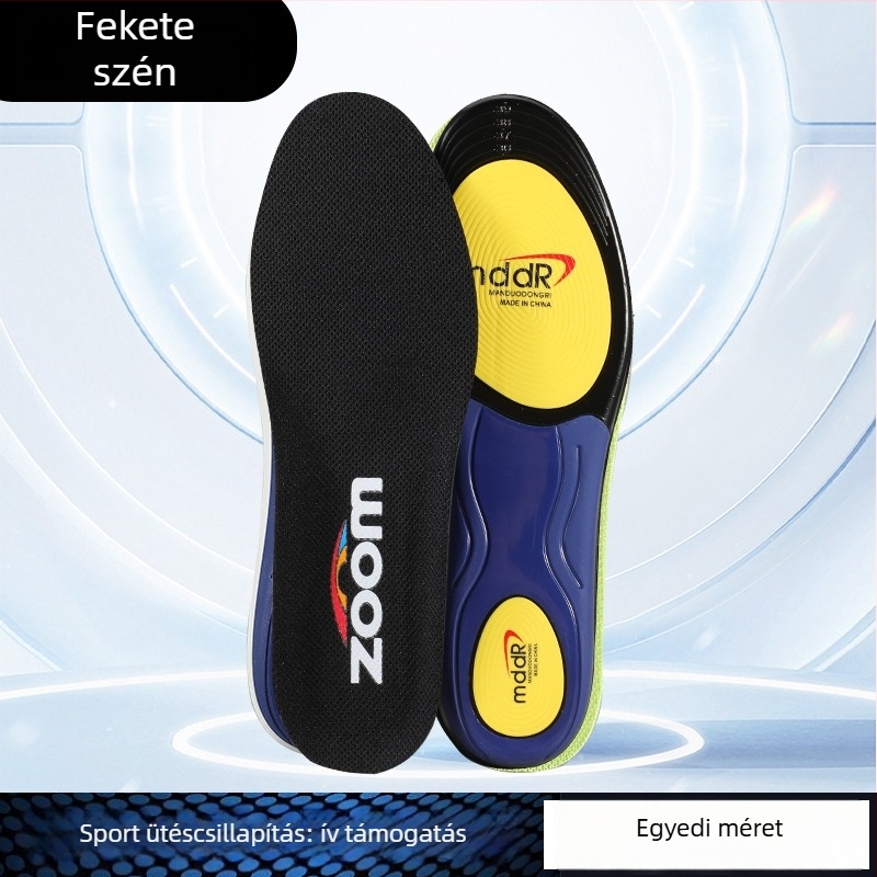 Íves támogató sporttalp – anti-torziós, magas rugalmasságú ütéscsillapítás, légáteresztő és izzadságot felszívó (Model 5200, teljes talpbetét)