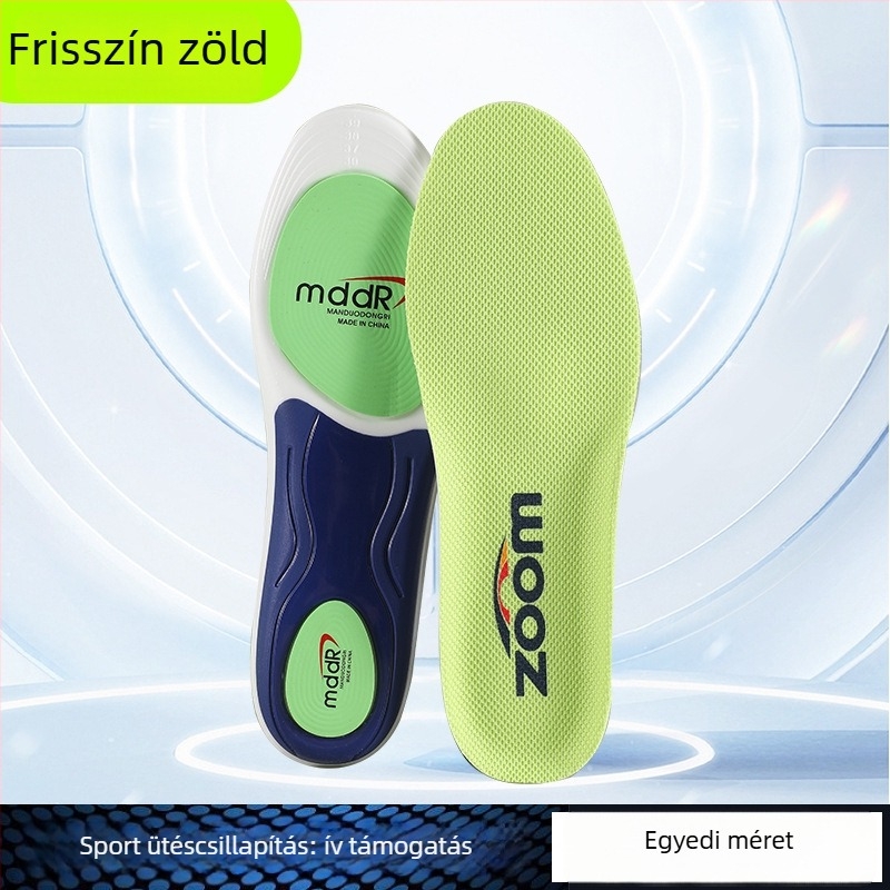 Íves támogató sporttalp – anti-torziós, magas rugalmasságú ütéscsillapítás, légáteresztő és izzadságot felszívó (Model 5200, teljes talpbetét)