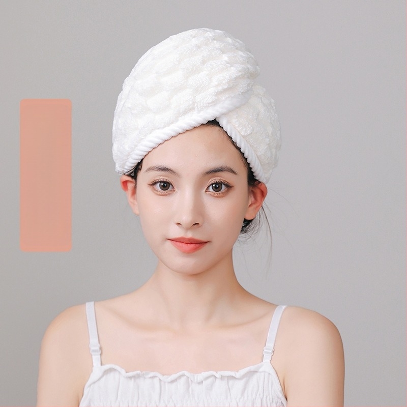 Hajszárító sapka korall plüsselből, 150D, tömege >200 g, varrás a szegélyen és egyszerű szövés, Tonghua márka