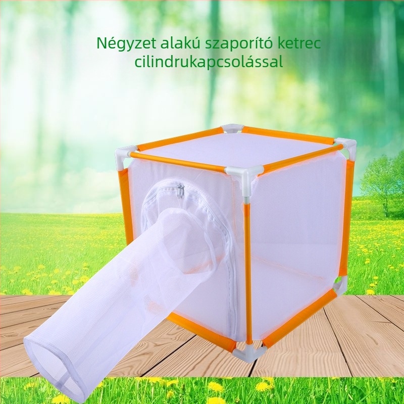 Gyermekek kültéri rovarok etetésére szolgáló ketrec – Pillangó élőhely, hüvely, nyitott ajtó, rostcső, négyzetes háló-ketrec; Eredet Zhejiang; Márka Xinyang; Licencelt magánjelölés: Igen