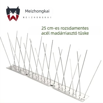 Meizhongkai rozsdamentes acél madárriasztó tüskék kültéri tetőkre és erkélyekre – tartós