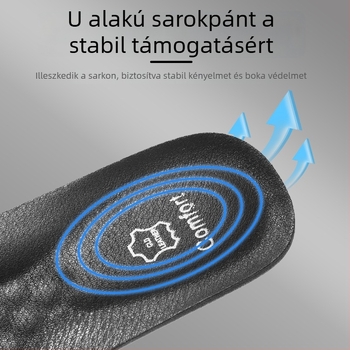 Valódi bőr talpbetét – izzadságszívó, légáteresztő, antibakteriális funkció a kényelemért bőrből készült cipőkhöz (teljes talpbetét, modell 5029)