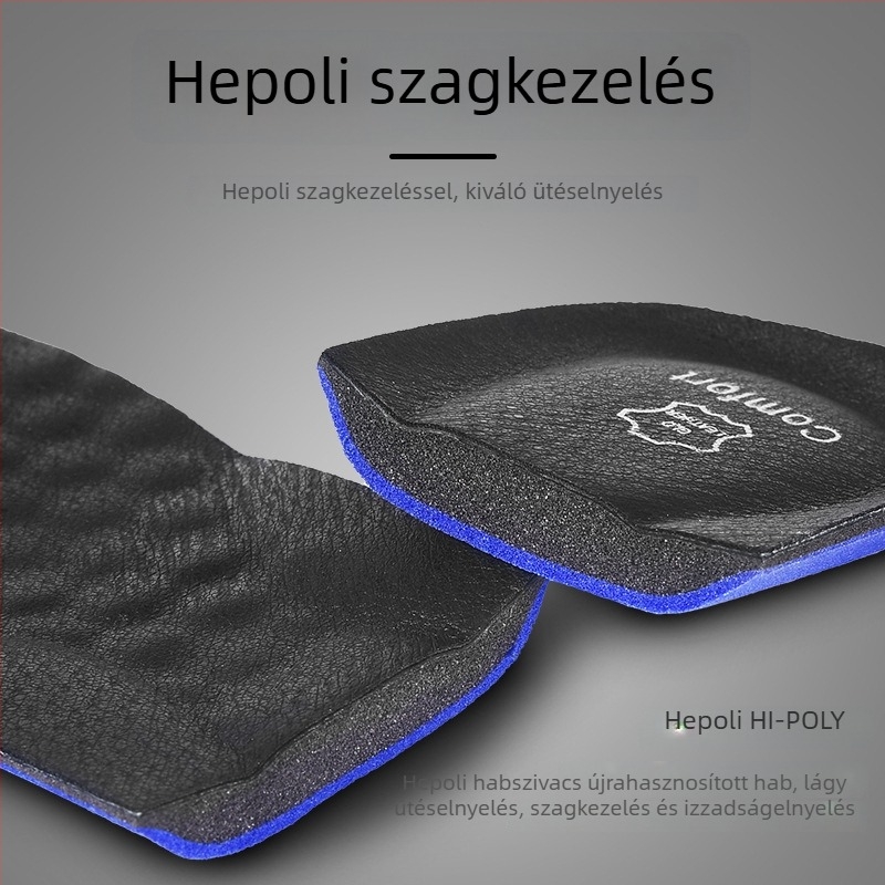 Valódi bőr talpbetét – izzadságszívó, légáteresztő, antibakteriális funkció a kényelemért bőrből készült cipőkhöz (teljes talpbetét, modell 5029)