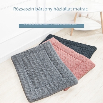 Kétoldalas plüss kutyaodú — puha fekhely őszre/télre (Anyag: textil; Kategória: háziállat odú; Alkalmas: kutya)