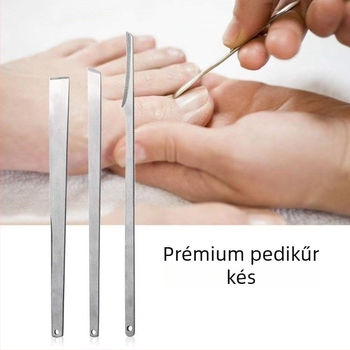 Három darabos pedikűr késkészlet rozsdamentes acélból – a holt bőr és tyúkszem eltávolítására, otthoni pedikűr készlet