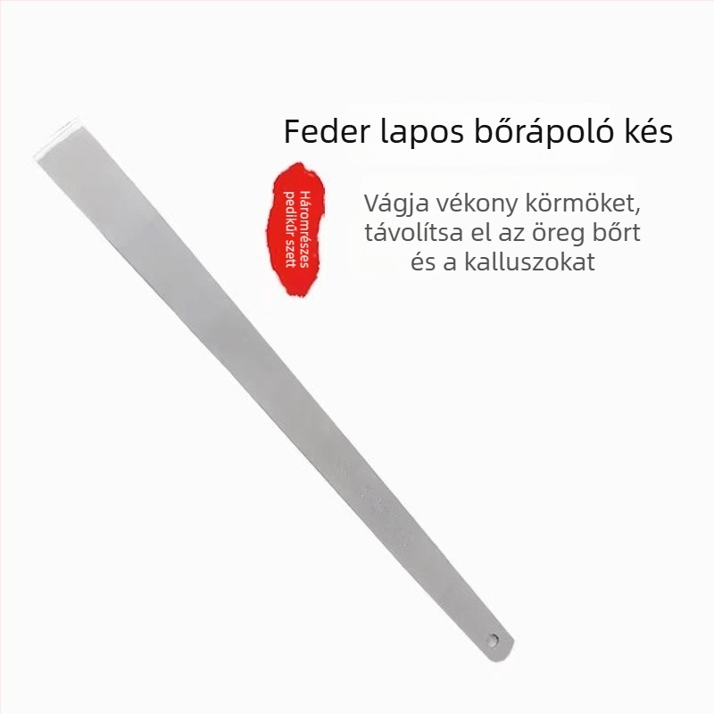 Három darabos pedikűr késkészlet rozsdamentes acélból – a holt bőr és tyúkszem eltávolítására, otthoni pedikűr készlet