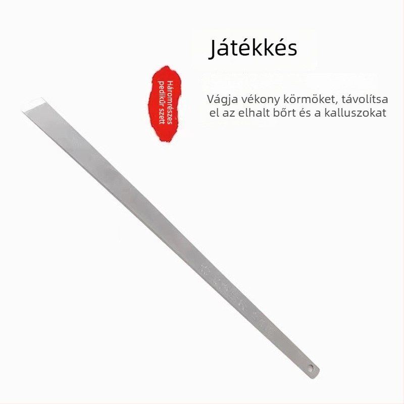 Három darabos pedikűr késkészlet rozsdamentes acélból – a holt bőr és tyúkszem eltávolítására, otthoni pedikűr készlet