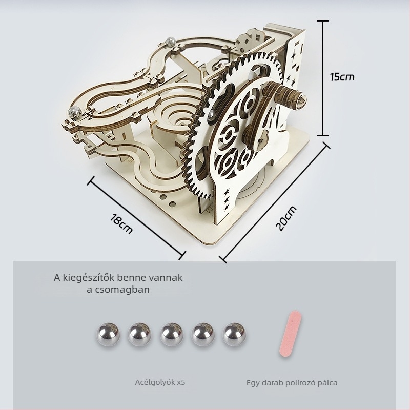 3D fa puzzle – DIY összeszerelés, 7–14 éveseknek, közepes nehézség
