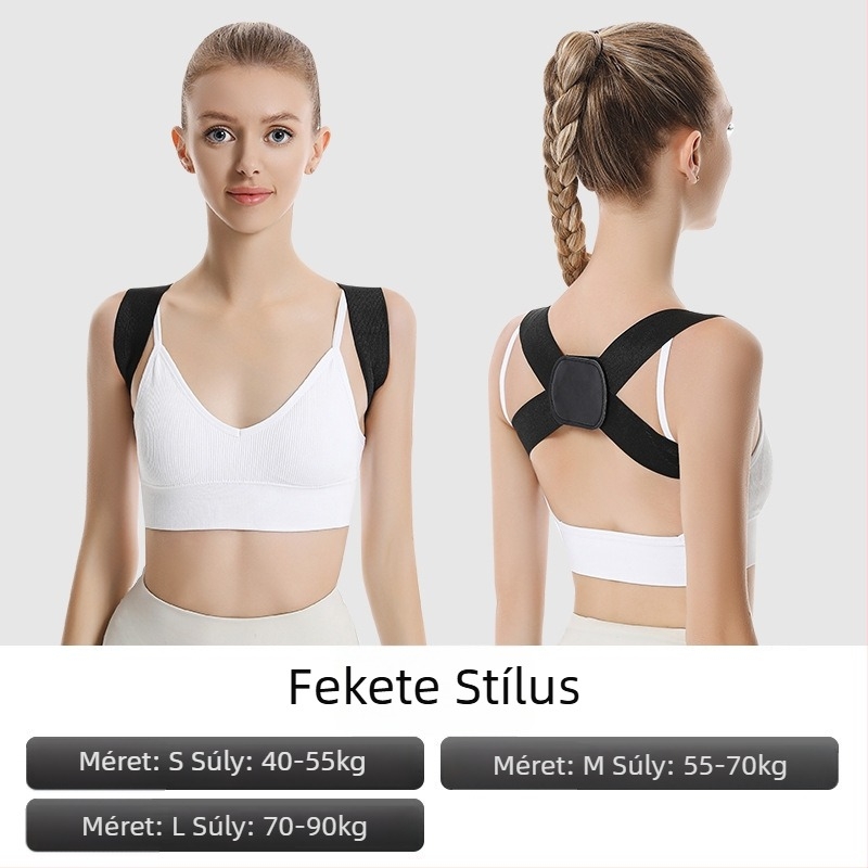 Testtartás-korrekciós öv – könnyű, lélegző, kifózis-ellenes, nyitott váll dizájn, modell Q2