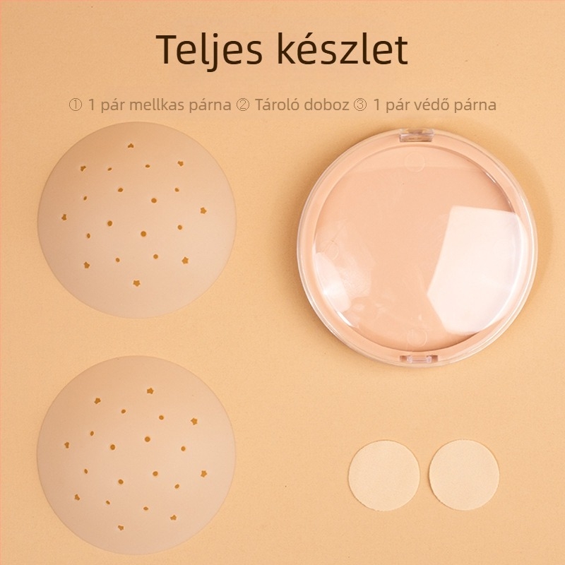 Szilikon melltapasz - légáteresztő, láthatatlan, ultra vékony, kerek alakú, szexi dizájn