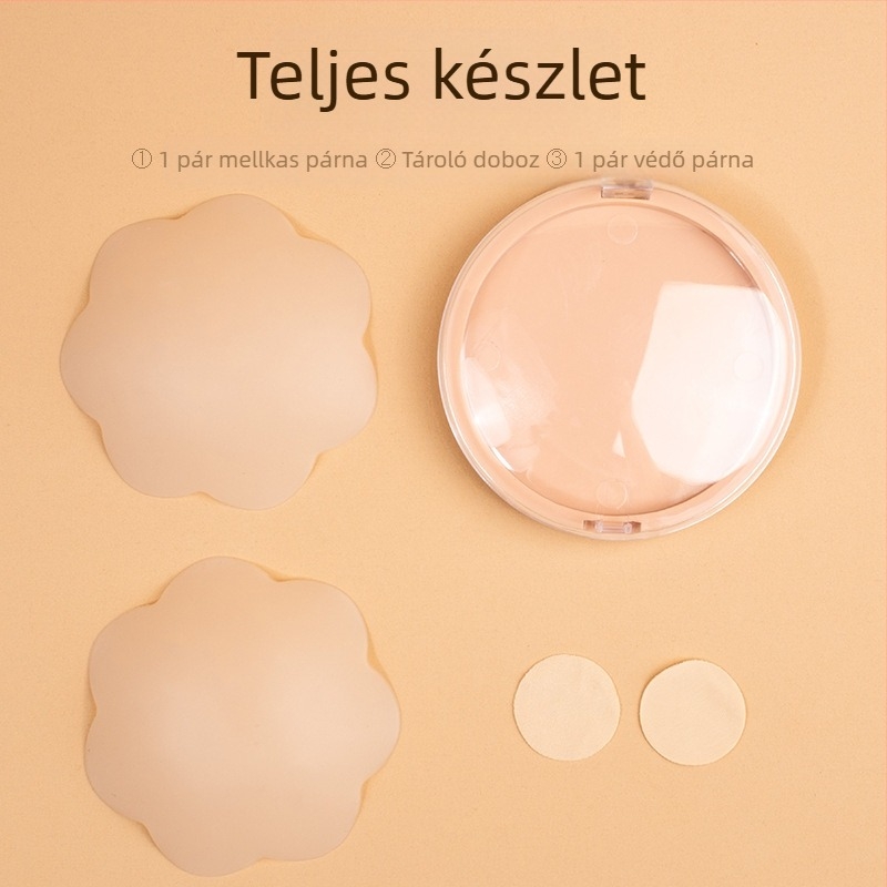 Szilikon melltapasz - légáteresztő, láthatatlan, ultra vékony, kerek alakú, szexi dizájn