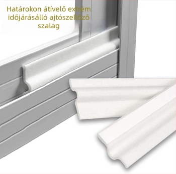 S-típusú öntapadós ablakzáró szalag, tömítés a réseknél, hangszigetelő