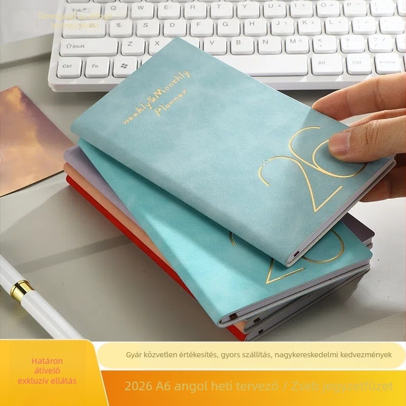 Notebook Quick: műbőr borító, záró fonalas ragasztott kötés, Dowling papír, 70 g/m²